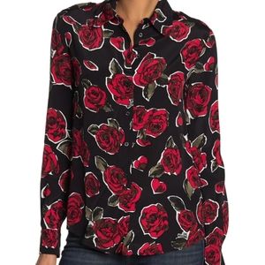 LOVE MOSCHINO button down long sleeve shirt
